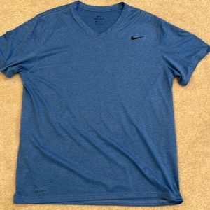 Nike dri-fit v-neck T-shirt. Polyester. XL. Like new.